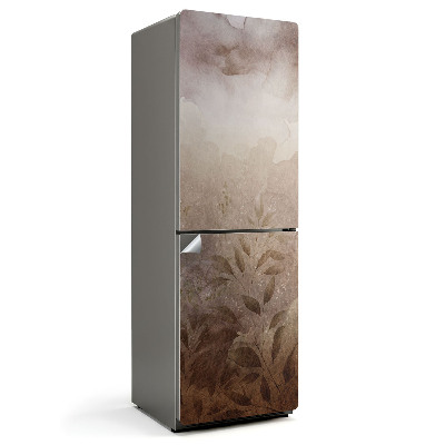 Tapeta na lednici Rostlinný vzor v akvarelových tónech