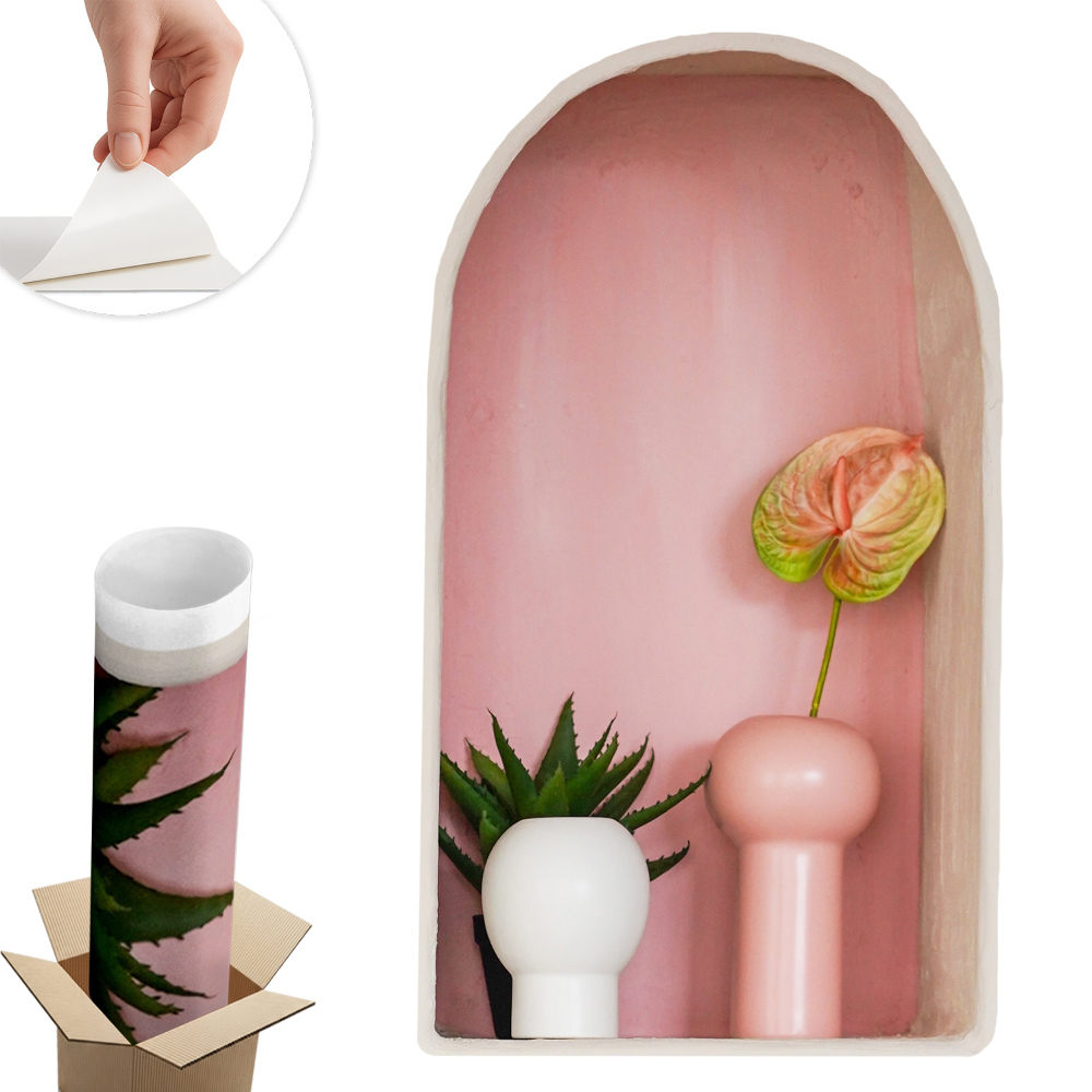 Samolepka na zeď 3D 58x100 Jemná vegetace