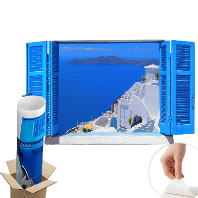 Fototapeta okno 3D 100x61 Středomořská krajina