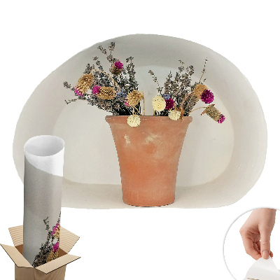 Samolepka na zeď 3D 100x68 Sušené květiny