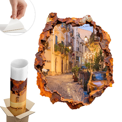 Samolepka na zeď díra 108x130 Noční světla