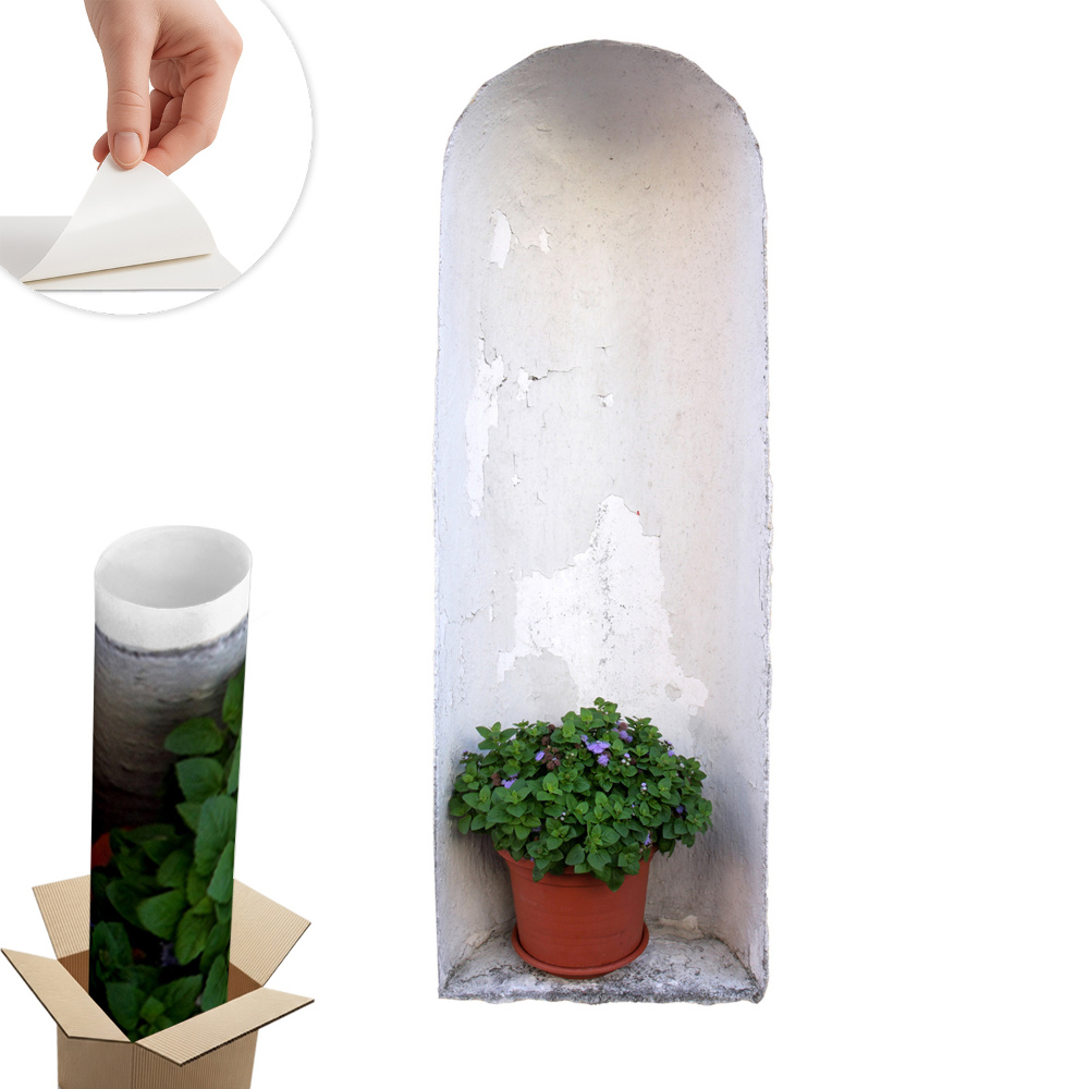 Samolepka na zeď 3D 47x130 Výklenek ve zdi