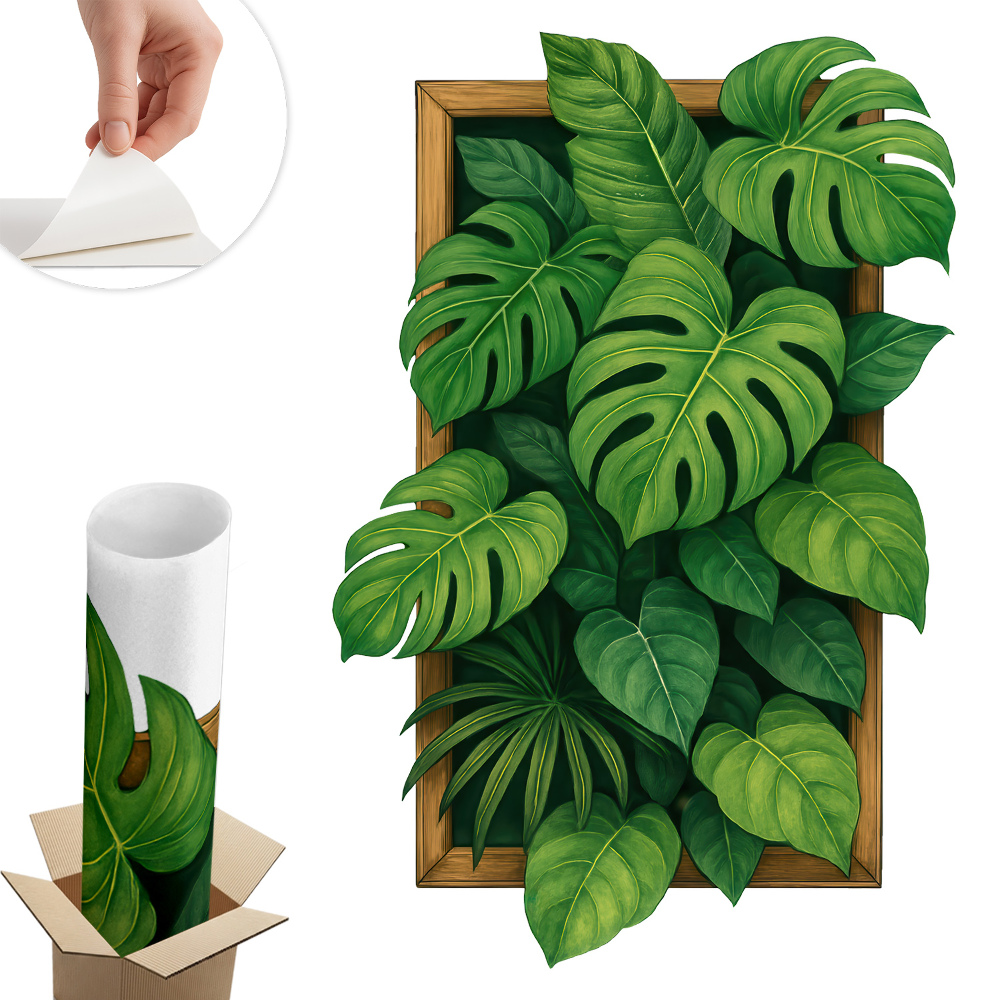 Samolepka na zeď s 3D efektem 40x60 Tropická oáza