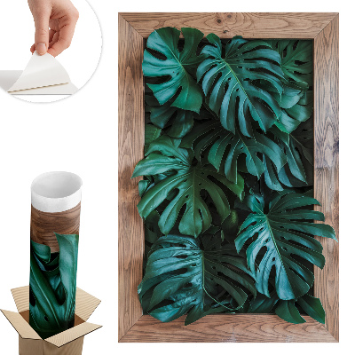 Samolepka na zeď s 3D efektem 40x60 Zelené složení