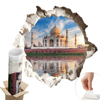 3D samolepka díra 60x57 Exotický monument