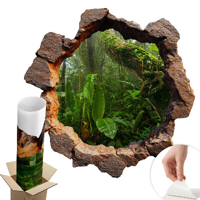 3D samolepka díra 80x79 Zelený zázrak