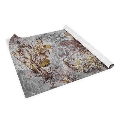 Samolepící fólie na nábytek Stará nástěnná malba s květinami