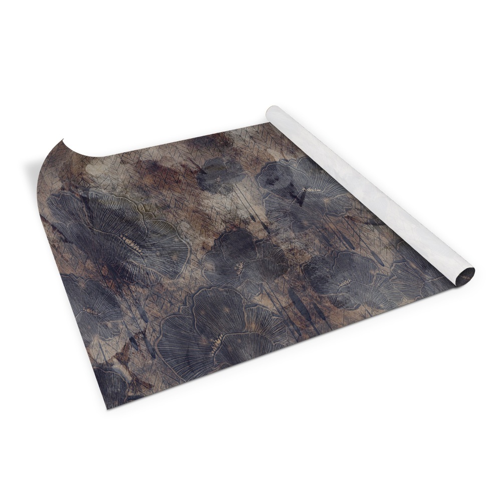 Tapeta na nábytek vintage vlčí máky loft grunge