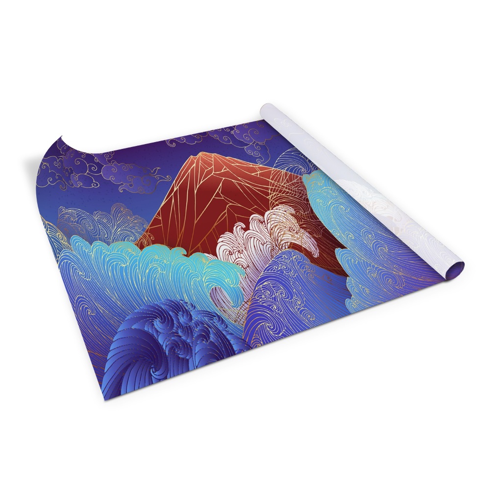 Samolepící tapeta na nábytek Horské vlny v asijském stylu