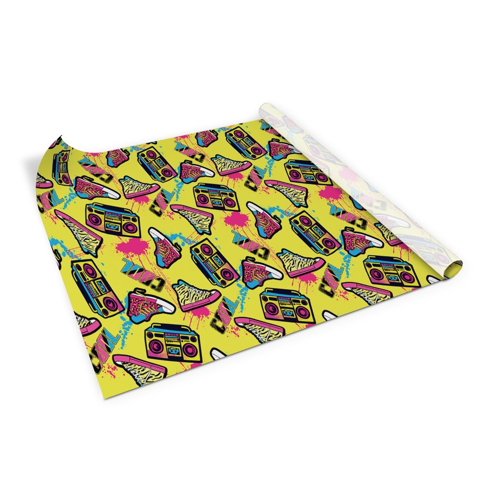 Tapeta na nábytek Retro boombox tenisky