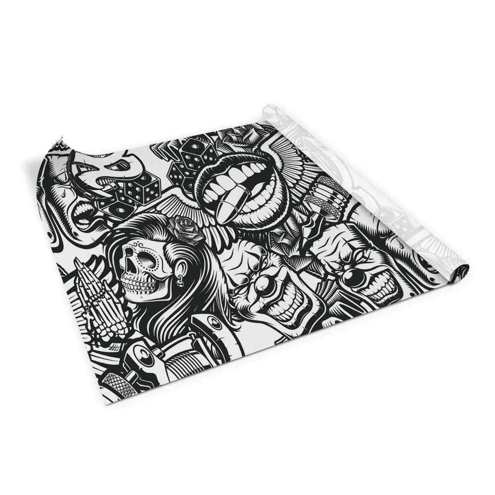 Samolepící fólie na nábytek Tetování lebky