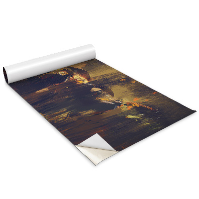 Samolepící tapeta na nábytek Lidé v dešti