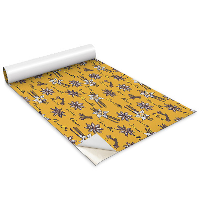 Fólie na nábytek Motivy žluté vanilky