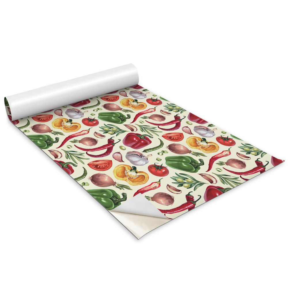 Fólie na nábytek Barevná kreslená zelenina