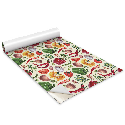 Fólie na nábytek Barevná kreslená zelenina