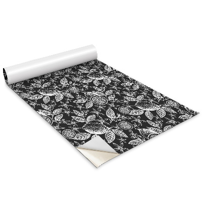 Samolepící tapeta na skříň Černé a bílé citrony