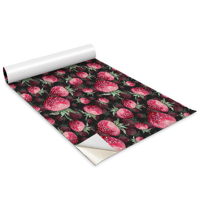 Samolepící tapeta na skříň Kreslené jahody