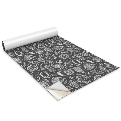 Samolepící tapeta na nábytek Šunky a klobásy