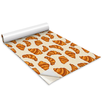 Samolepící tapeta na nábytek Kreslený croissant
