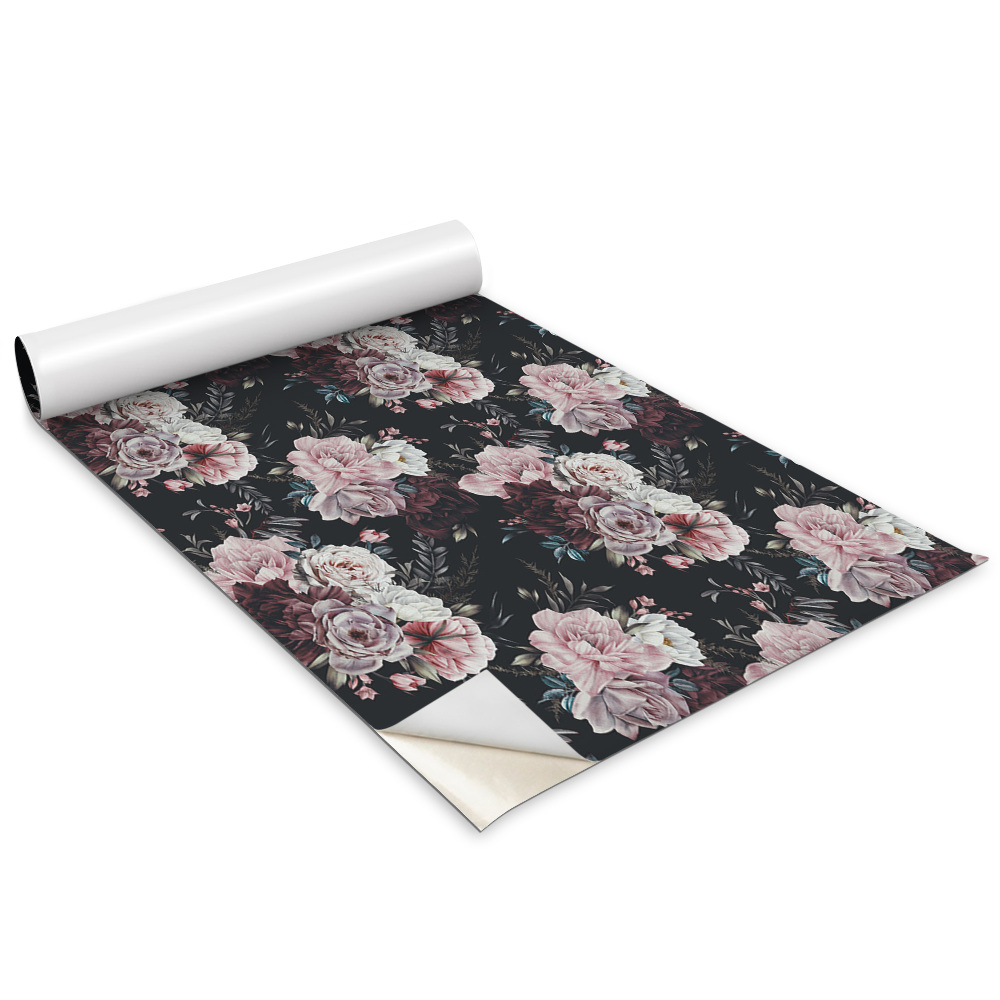 Samolepící tapeta na nábytek Barevné květiny