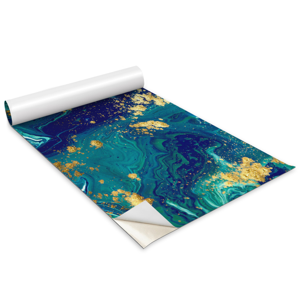 Samolepící tapeta na skříň Modrý mramor