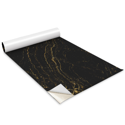 Fólie na nábytek Černý mramorový vzor