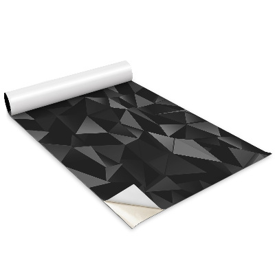 Samolepící tapeta na skříň 3D efekt tmavých trojúhelníků