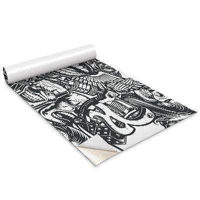 Renovační folie na nábytek Lebky a klauni