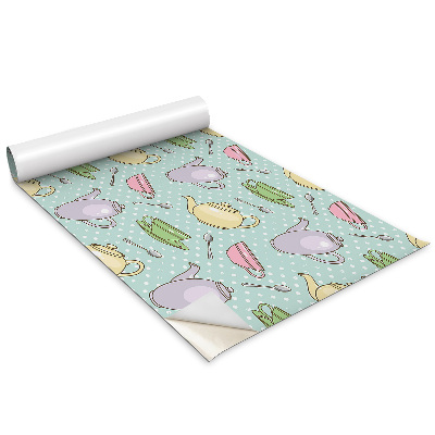 Renovační folie na nábytek Konvice a barevné hrnky