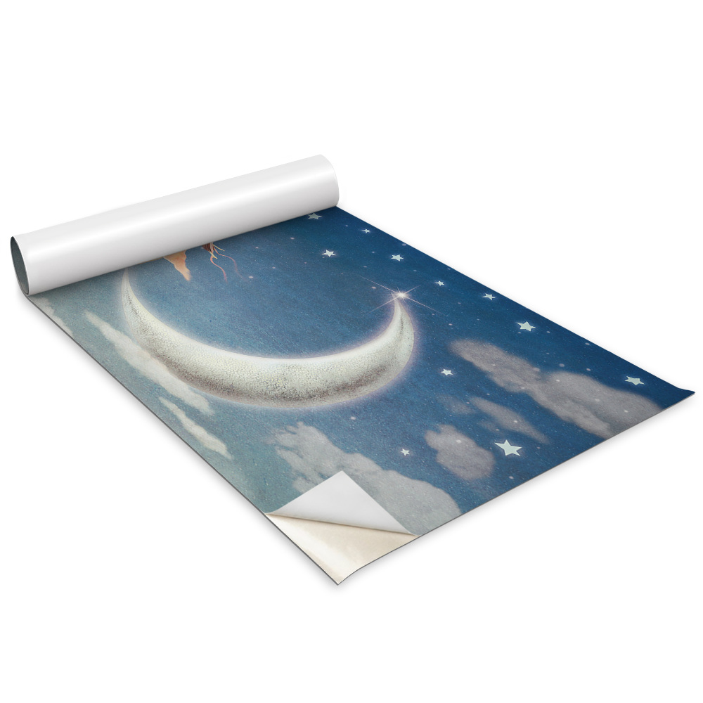 Samolepící tapeta na nábytek Žena na Měsíci