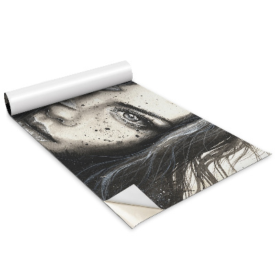 Renovační folie na nábytek Žena s chocholem