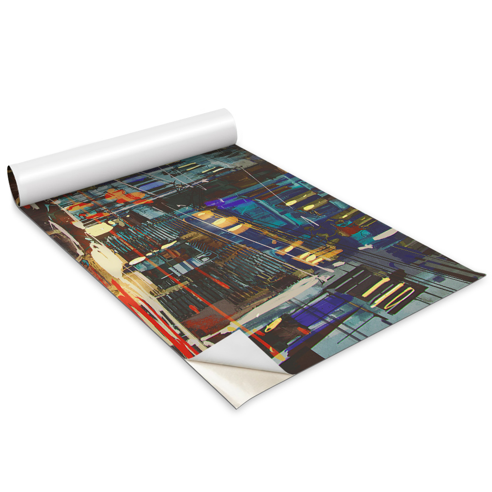 Samolepící tapeta na skříň Přeplněné město v noci