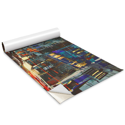 Samolepící tapeta na skříň Přeplněné město v noci