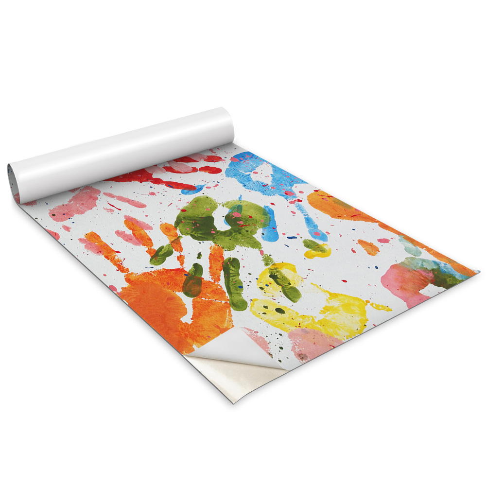 Fólie na nábytek Barevné otisky rukou