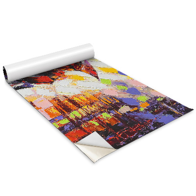 Renovační folie na nábytek Malovaný pár pod deštníkem