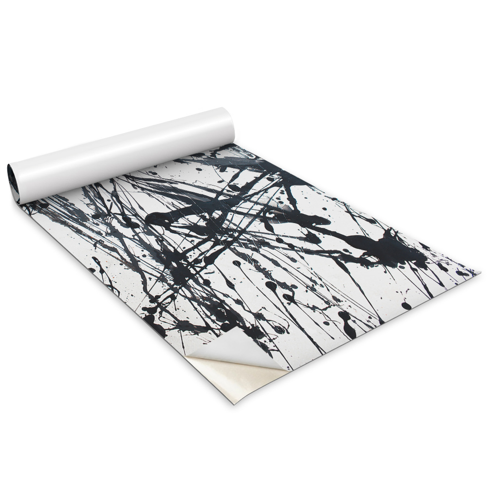 Samolepící tapeta na nábytek Černé štětce stříkance