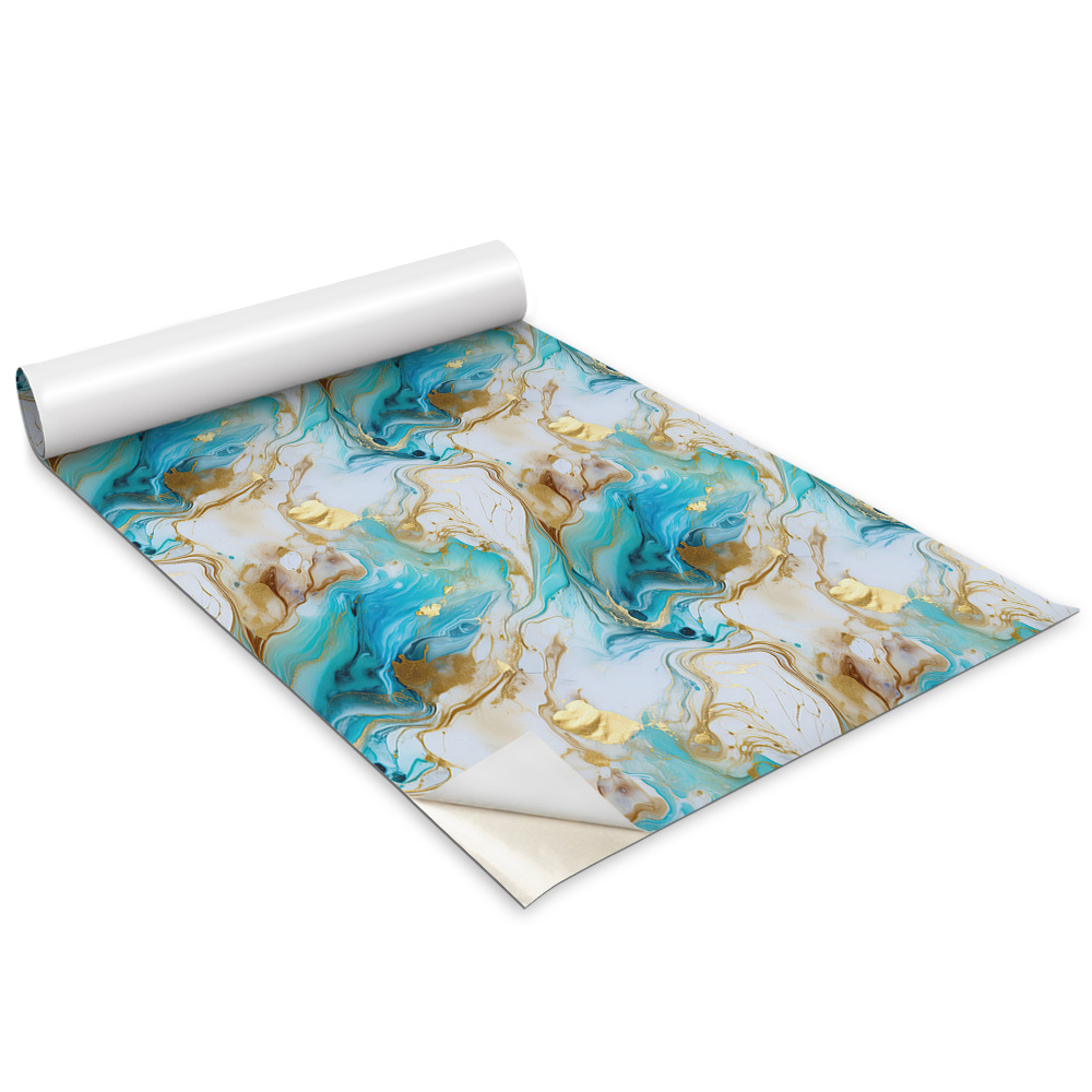 Samolepící tapeta na skříň Modrý mramor