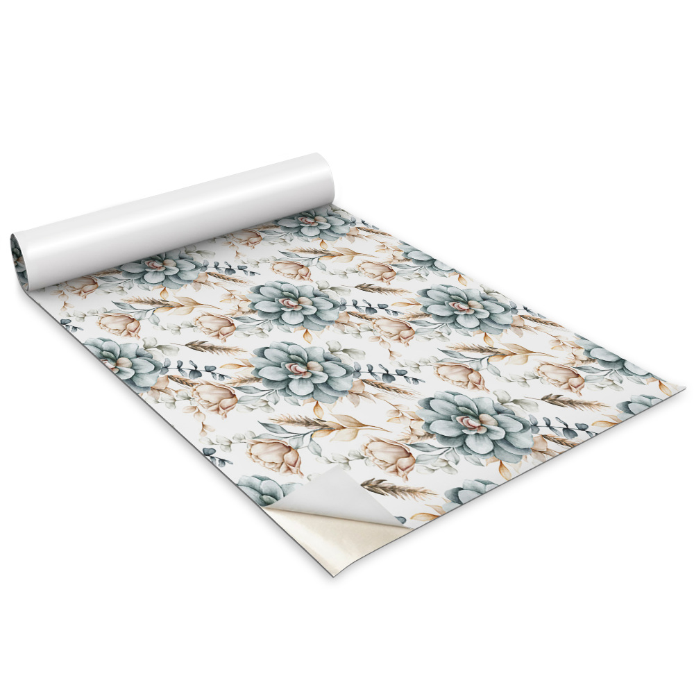 Renovační folie na nábytek Malované květiny