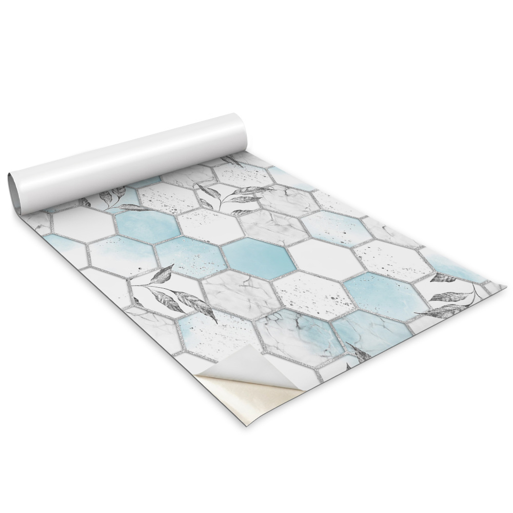 Fólie na nábytek Šestiúhelníky a listy