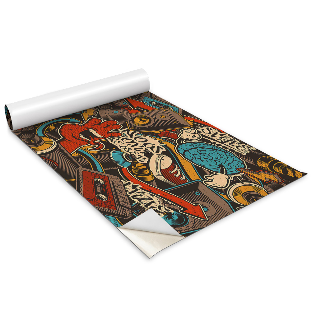 Fólie na nábytek Graffiti hudební sprej