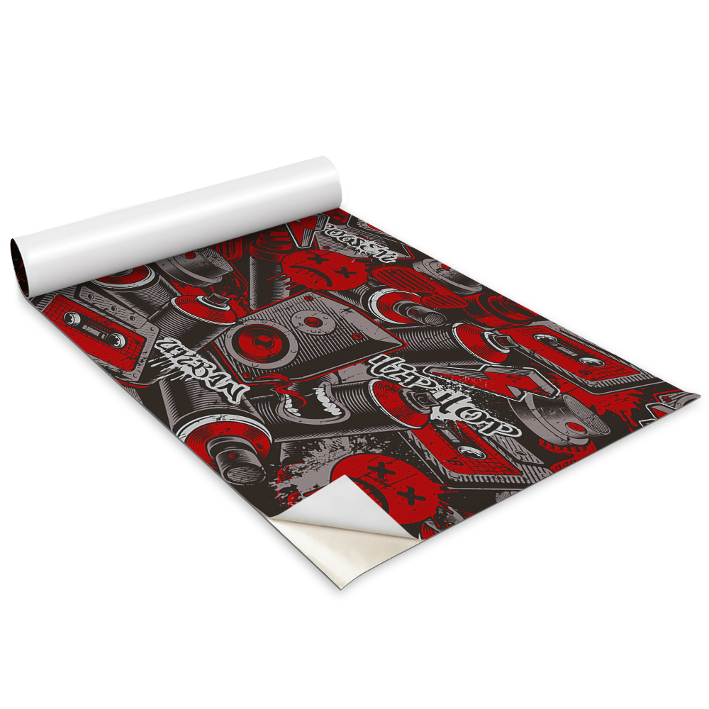 Renovační folie na nábytek Graffiti hudební sprej