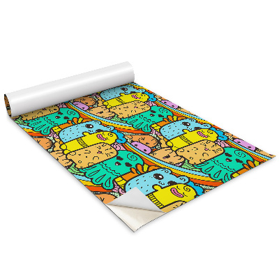 Renovační folie na nábytek Barevné, veselé příšery