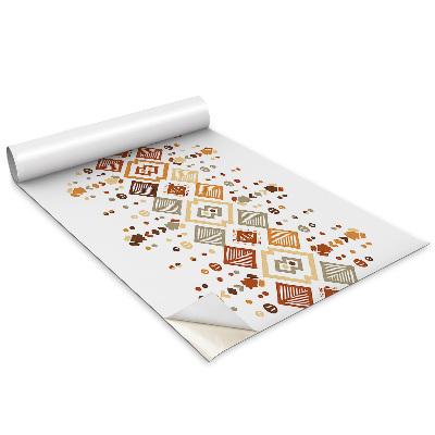 Samolepící tapeta na nábytek Indický motiv čtverce šipky