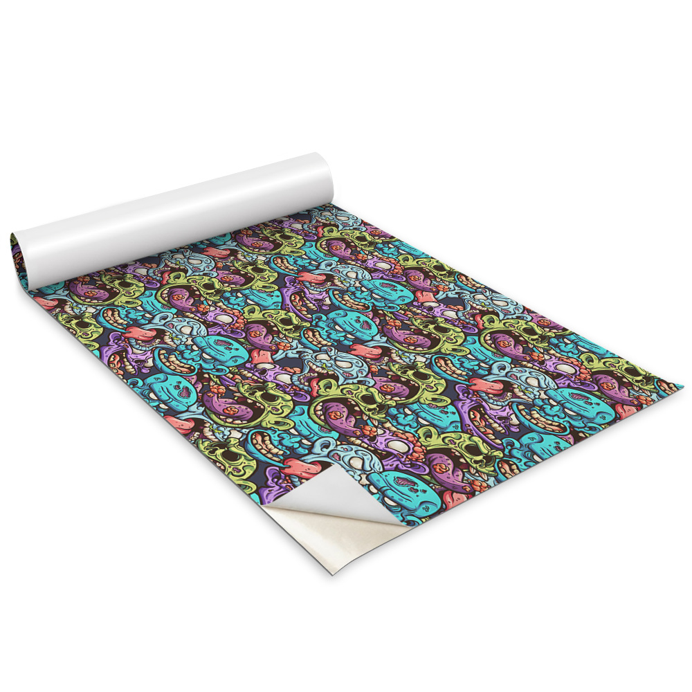 Samolepící tapeta na skříň Barevné zombie