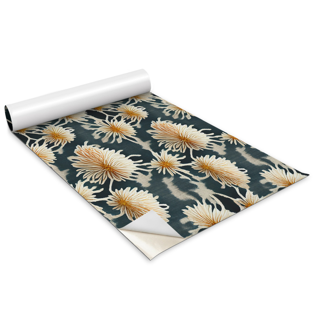 Samolepící tapeta na skříň Květinový vzor