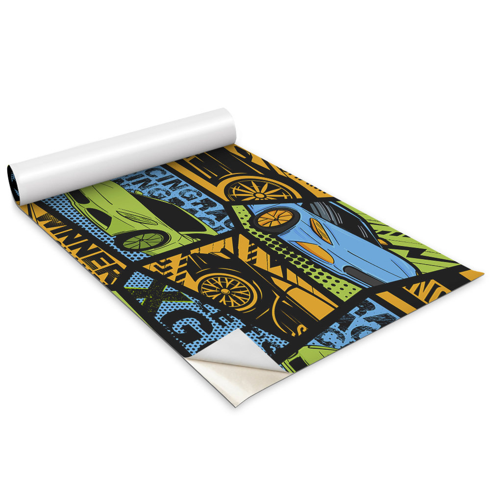 Samolepící tapeta na nábytek Závodní auta do pokoje teenagera