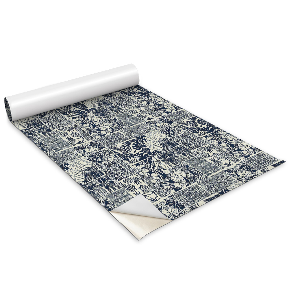 Samolepící tapeta na nábytek Květinový vzor ve stylu komiksu