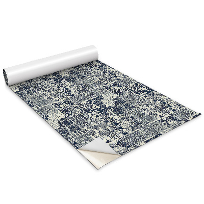 Samolepící tapeta na nábytek Květinový vzor ve stylu komiksu