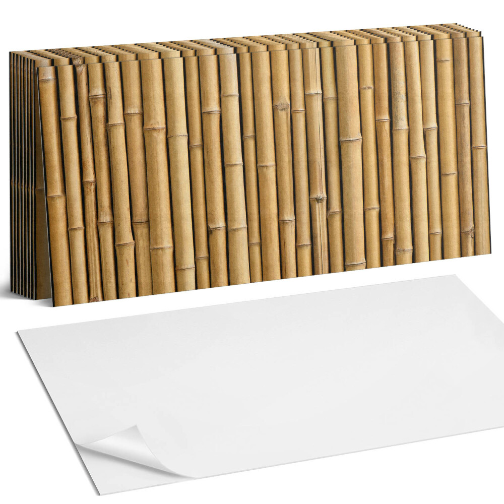 Samolepící panel na zeď Přírodní bambusová textura