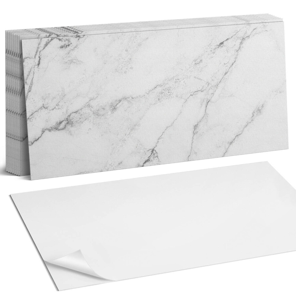 Obkladový panel do kuchyně Elegantní bílý mramor